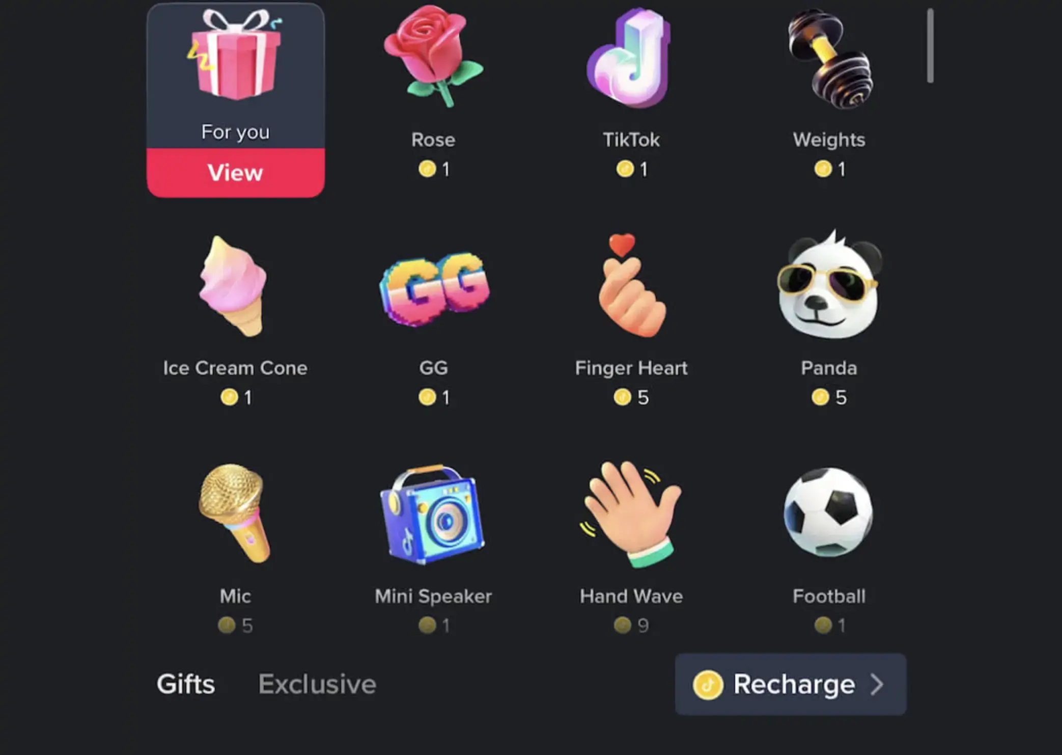 tiktok gifts 2